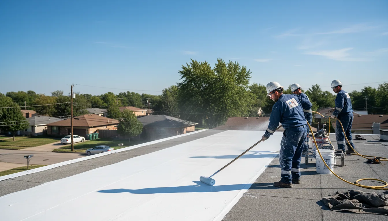 Commercial roof coating in Cedar Valley, UT near me